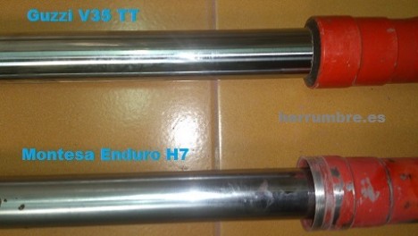 Comparación horquilla Marzocchi Piffero 38mm