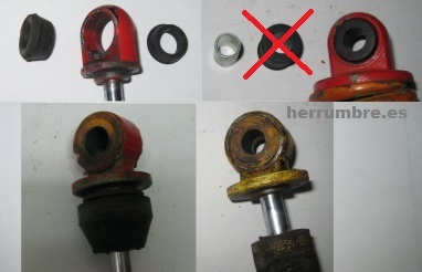 Diferencias fijaciones amortiguadores Betor Gas Montesa Enduro H7 fijaciones inferiores amortiguadores Betor Gas Montesa Enduro H7