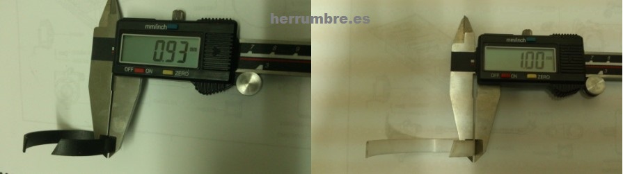 Aro o segmento amortiguador Betor Gas Montesa Enduro segmento Betor Gas en medida