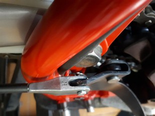 Vista superior de la separación que se ha logrado